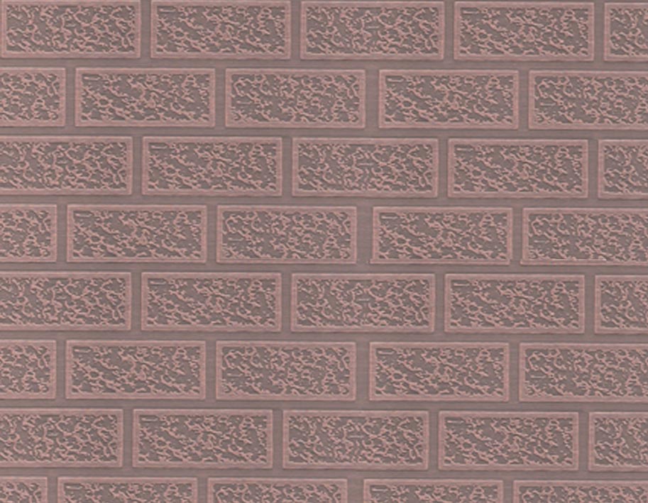 不銹鋼紅古銅磚文